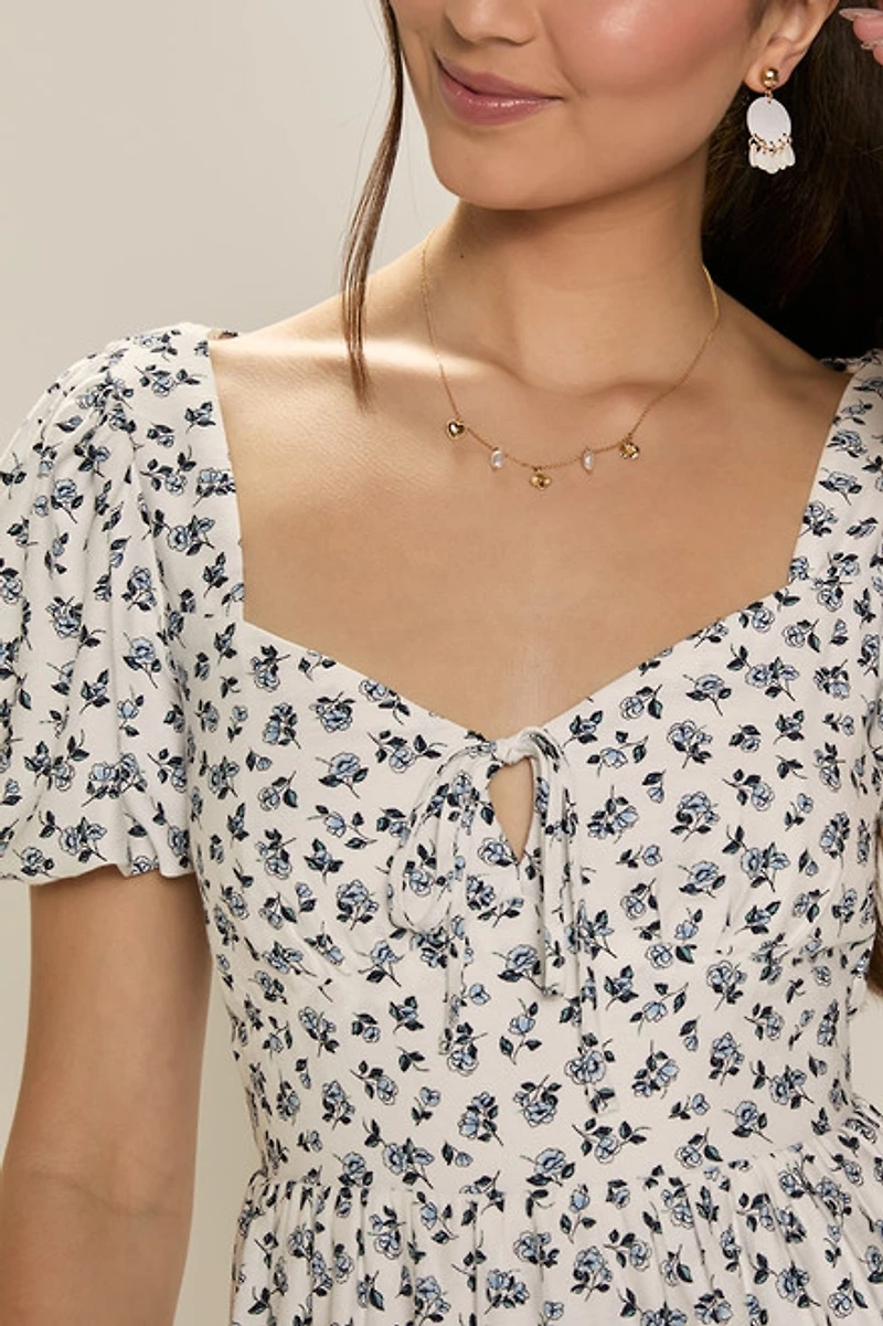 Liz Ditsy Floral Mini Dress