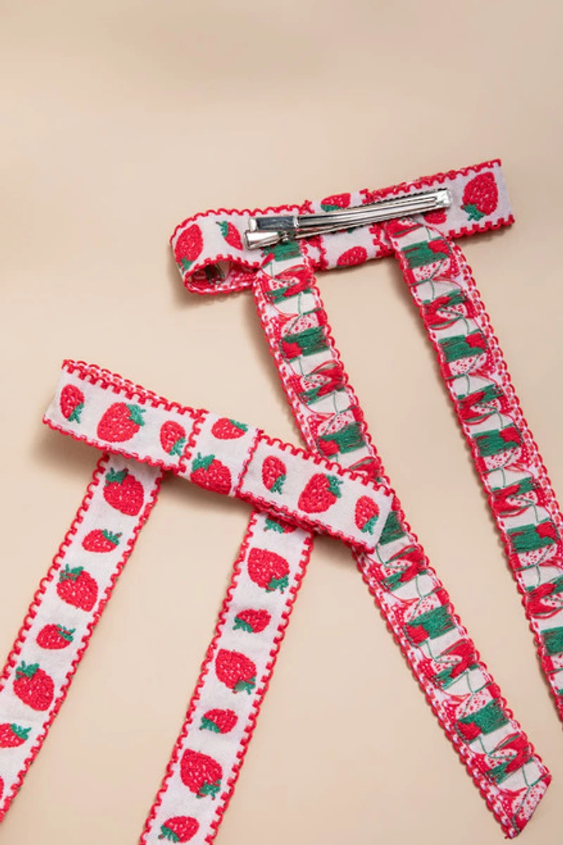 Strawberry Hair Bows