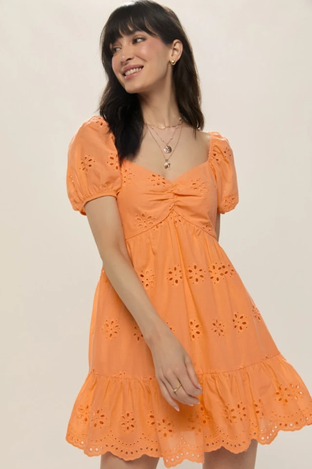 knee length dresses for ladies Coquette Blush Floral Lace Bow Dress Dress(Pre-Sale 7days) / L
