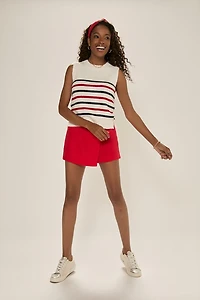 Cindy Sleeveless Striped Sweater