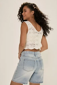 Carmela Pointelle Tie Front Vest