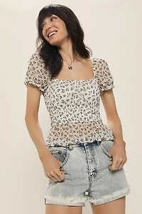 Marcia Distressed Denim Shorts