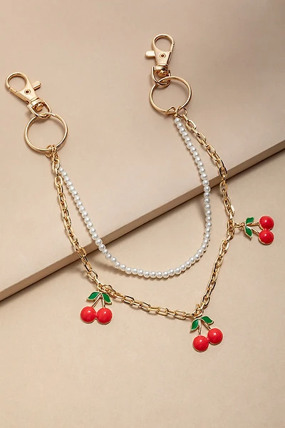 Alexis Cherry Chain Bag Charm