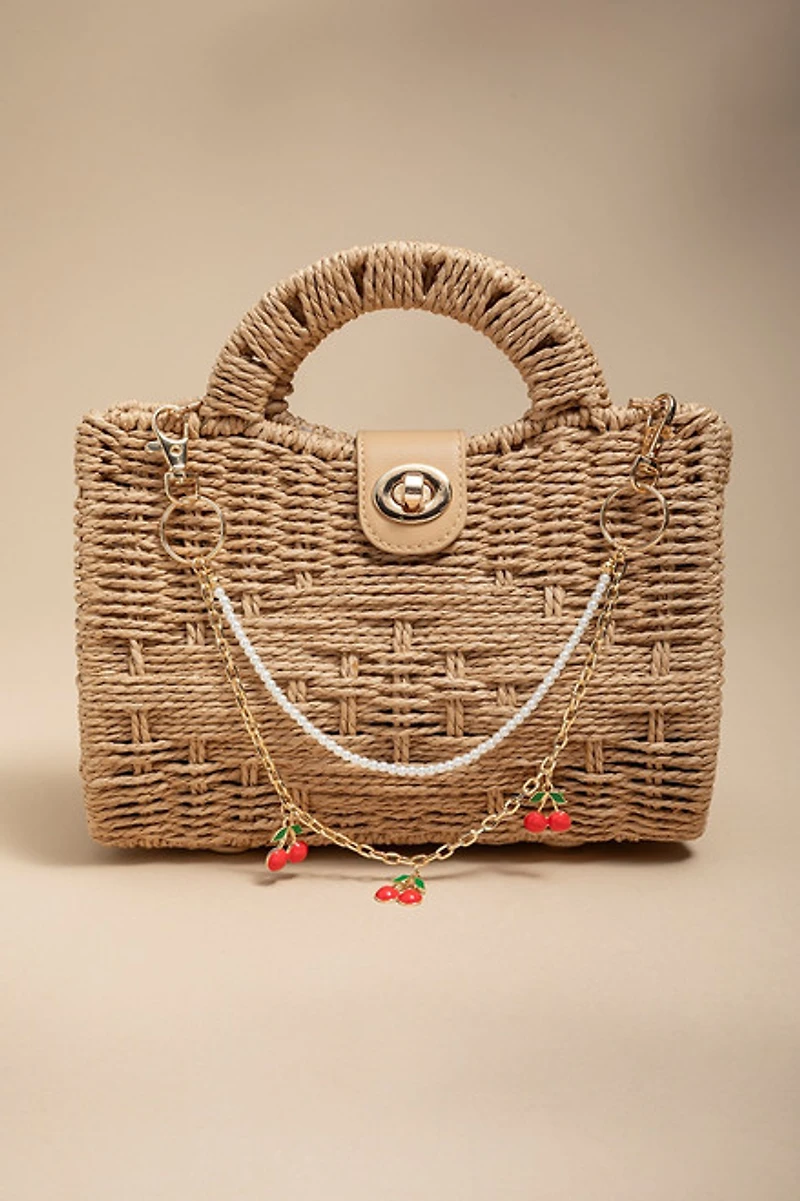 Alexis Cherry Chain Bag Charm