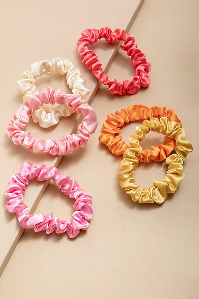 Lindsay Satin Ponytail Scrunchie Set