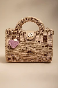Kristi Rhinestone Heart Bag Charm