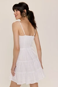Georgia Textured Tiered Mini Dress