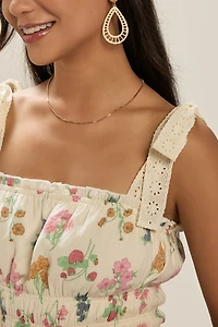 Juliet Floral Lace Strap Mini Dress