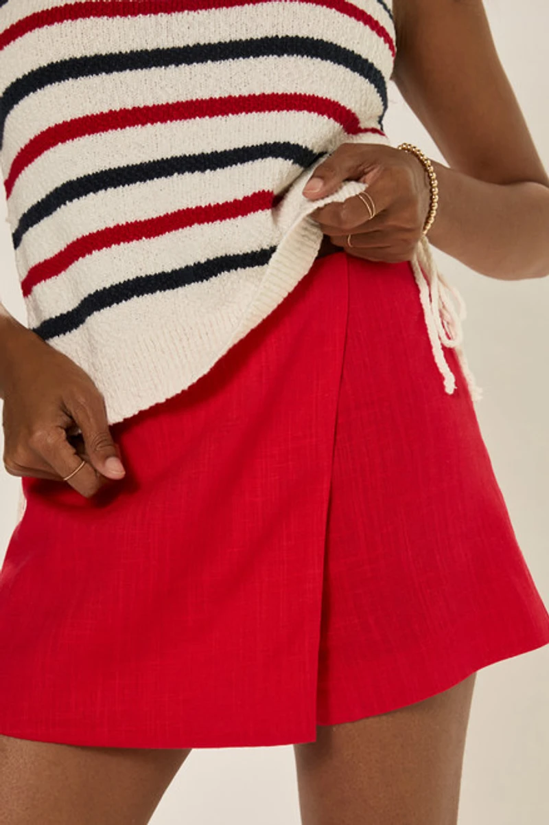 Melanie Soft Linen Skort