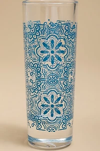 Mediterranean Print Tall Shot Glass