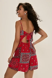 Amanda Bandana Print Romper