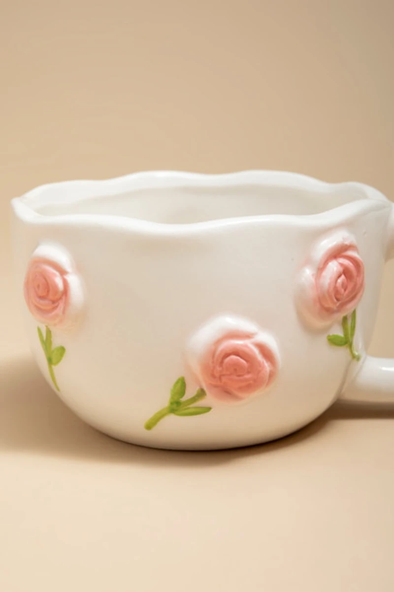 Pink Rose Mug