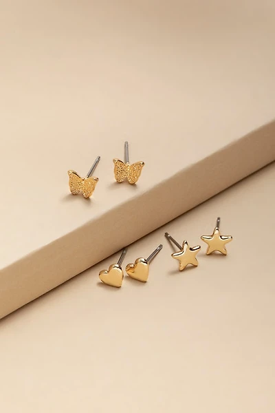 Daphne Gold Stud Earring Set