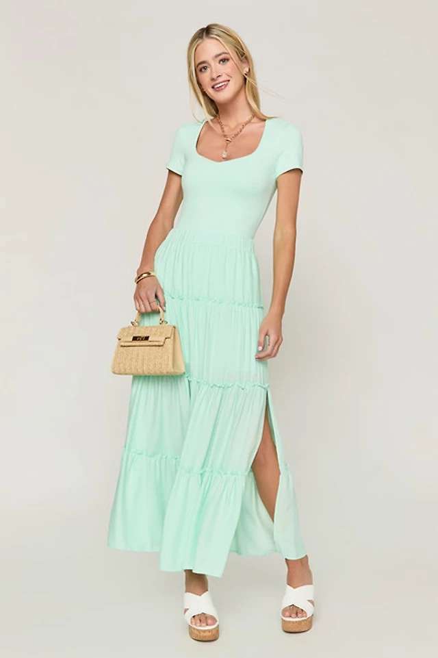 Ophelia Ruffle Tiered Maxi Skirt