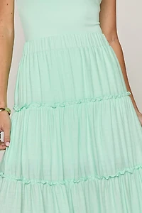 Ophelia Ruffle Tiered Maxi Skirt