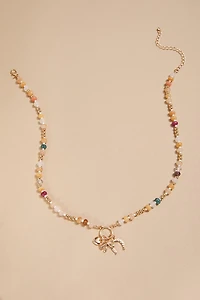Lauren Beaded Charm Pendant Necklace