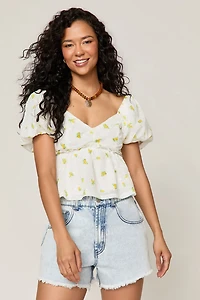 Ally Floral Embroidered Blouse