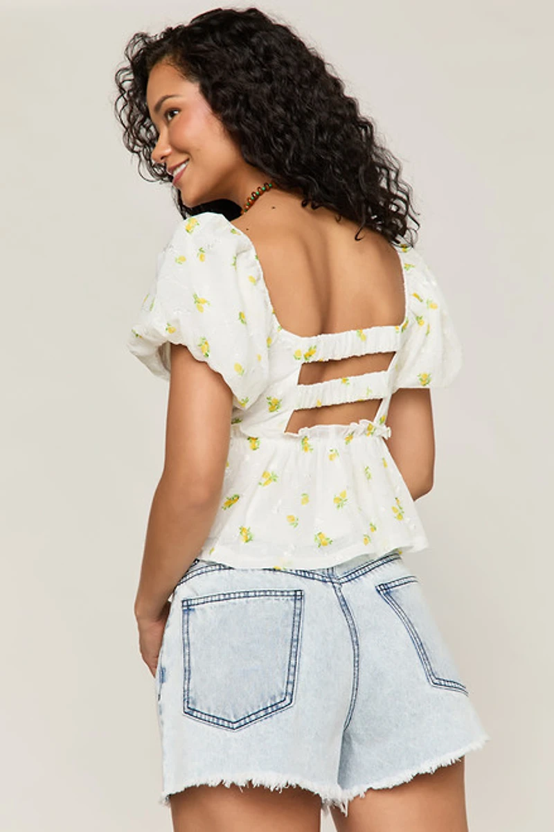 Ally Floral Embroidered Blouse