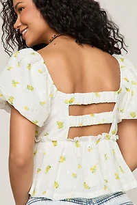 Ally Floral Embroidered Blouse