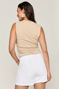 Sandra White Denim Shorts