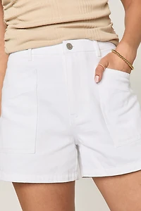 Sandra White Denim Shorts