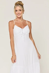 Jayne Tie Front Midi Dress