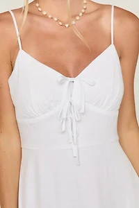 Jayne Tie Front Midi Dress