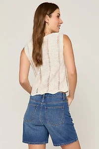 Millie Pointelle Sweater Tank