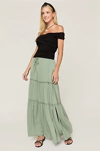 Lilly Ruffle Tiered Maxi Skirt