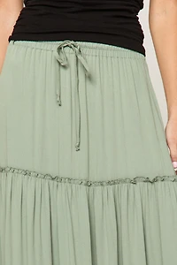 Lilly Ruffle Tiered Maxi Skirt