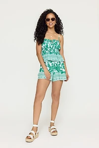 Jodie Border Print Floral Top