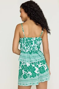 Jodie Border Print Floral Top