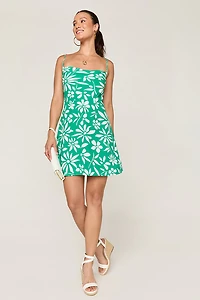 Eva Floral Tie Back Mini Dress