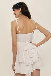 Ginger Tiered Bow Back Mini Dress