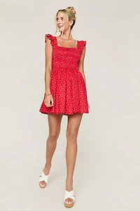 Annmarie Polka Dot Mini Dress