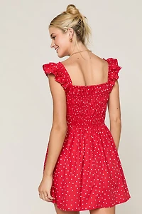 Annmarie Polka Dot Mini Dress