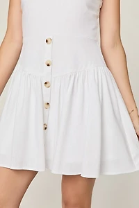 Paula Front Button Mini Dress