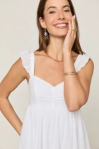 Alison Floral Eyelet Midi Dress