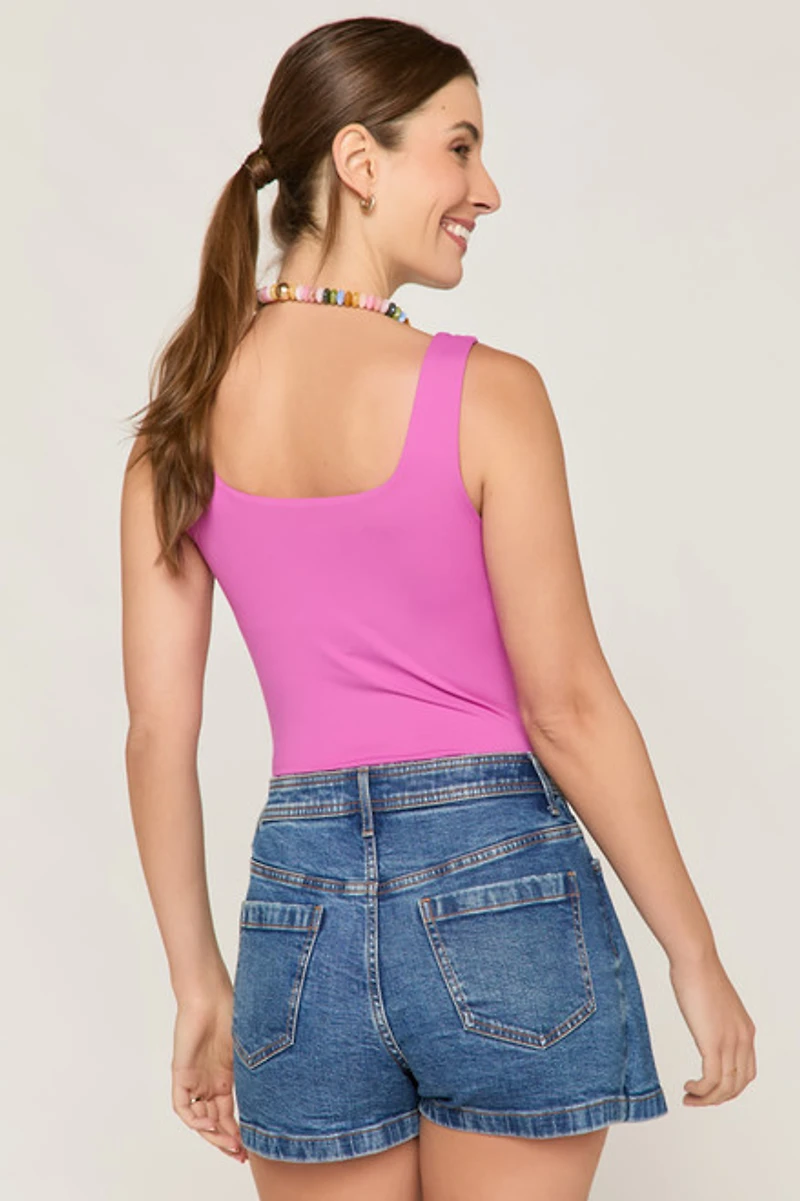 Betty Asymmetrical Denim Skort