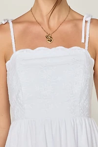 Gina Embroidered Midi Dress