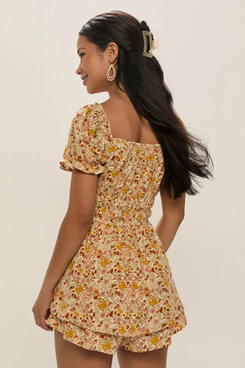 Mona Floral Romper