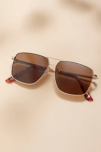 Phoebe Square Aviator Sunglasses