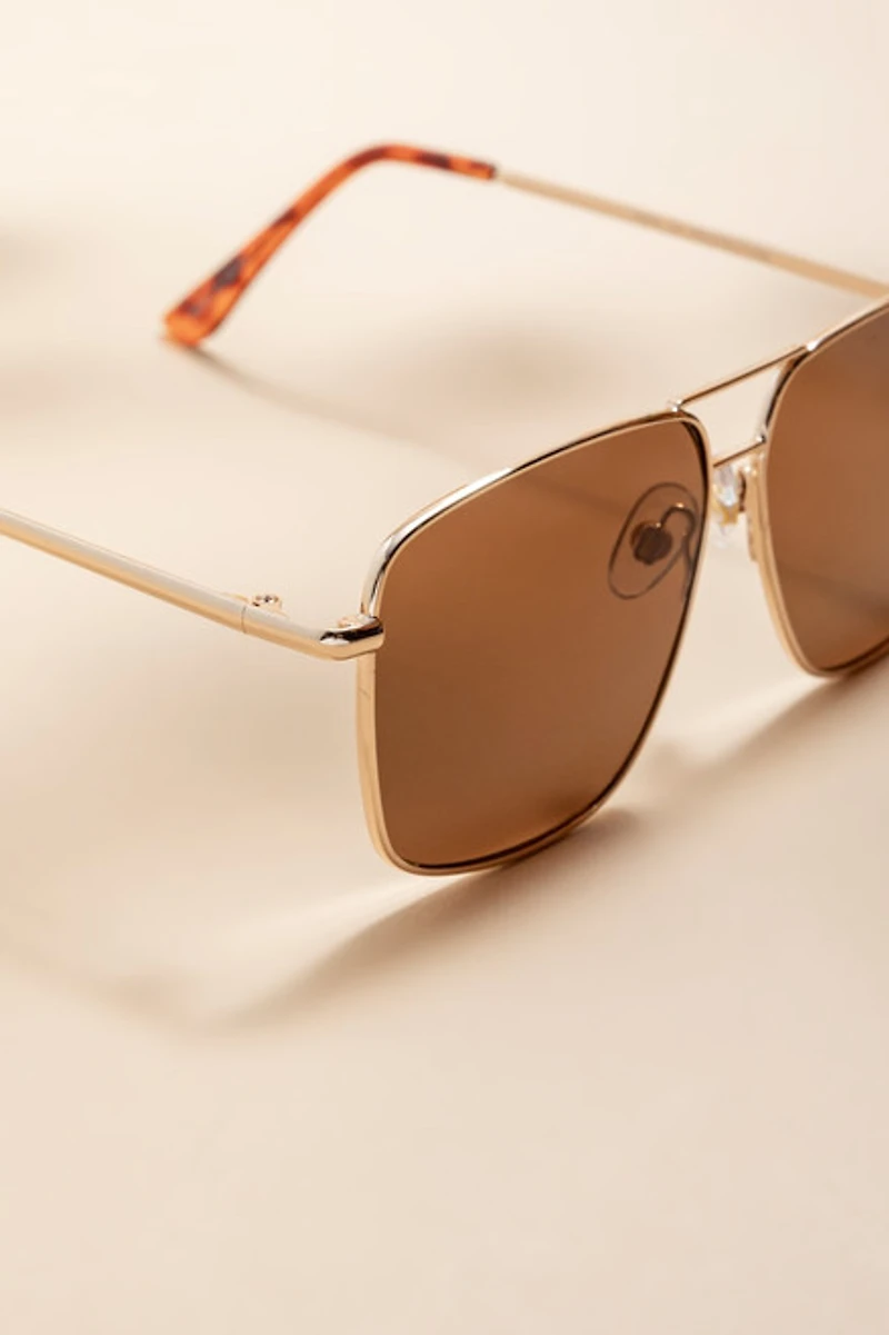 Phoebe Square Aviator Sunglasses