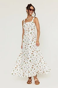 Holly Beach Print Maxi Dress