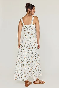 Holly Beach Print Maxi Dress