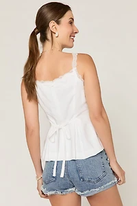 Lilla Button Down Tank Top