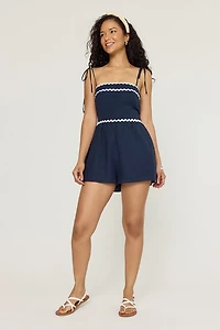 Maya Ric Rac Trim Romper