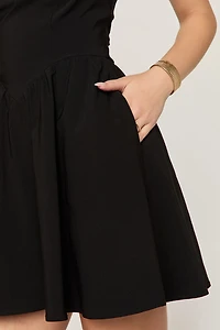 Nora Drop Waist Mini Dress