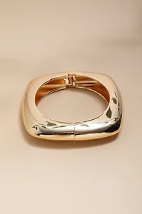 Veronica Square Gold Bangle Bracelet