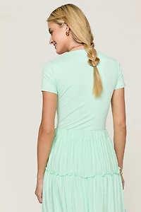 yummi by francesca's Sweetheart Neck Bodysuit